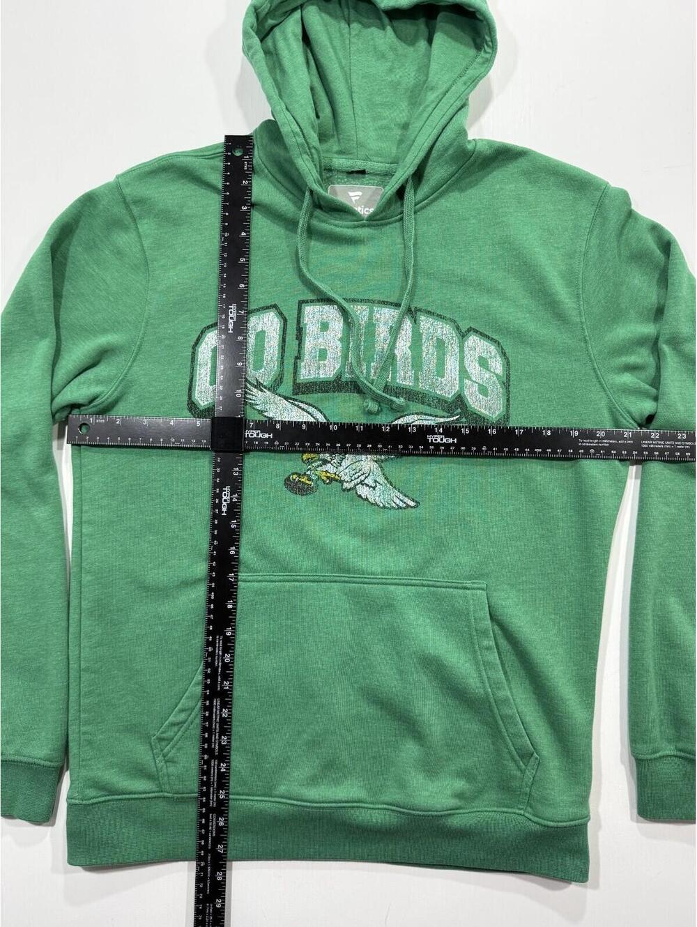 Philadelphia Eagles Go Birds Hoodie Mens M Green Fanatics Pullover - Picture 8 of 8